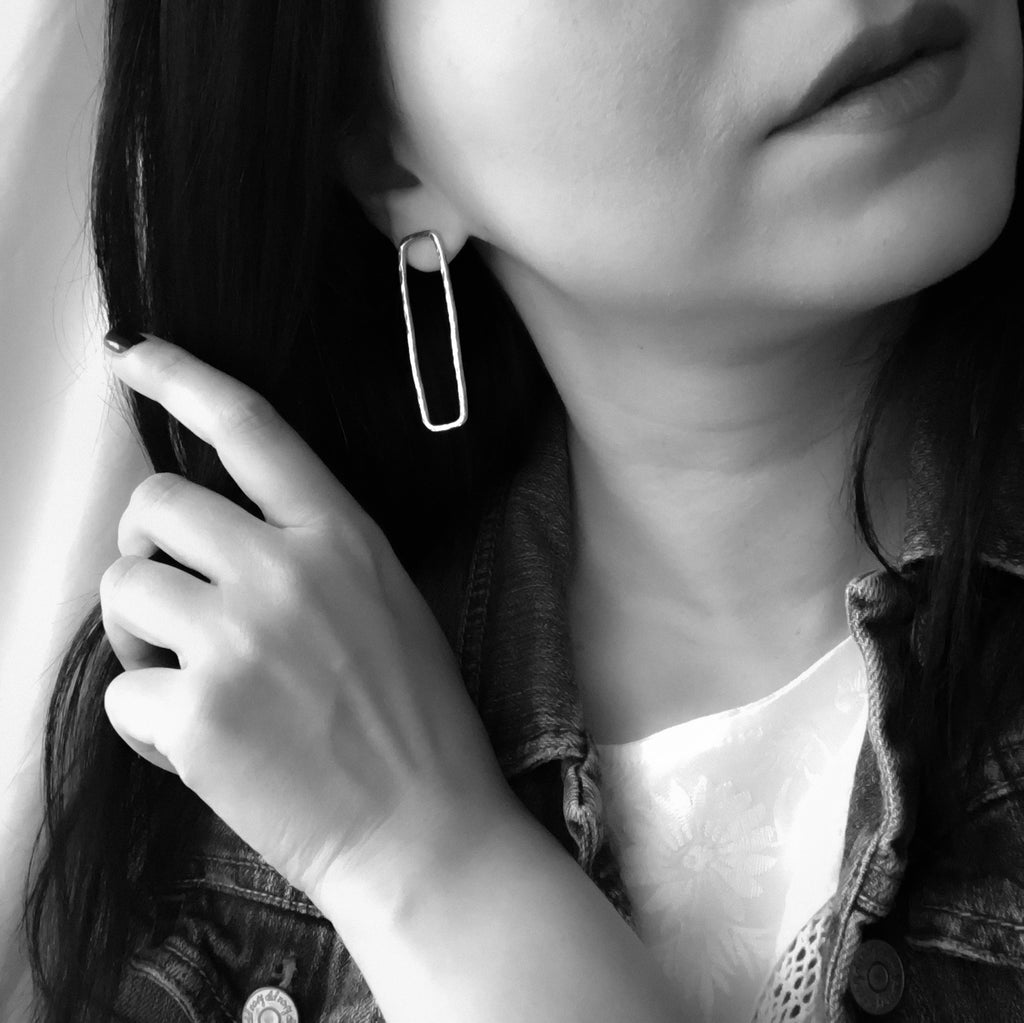 Aria Statement Earrings - Sterling Silver