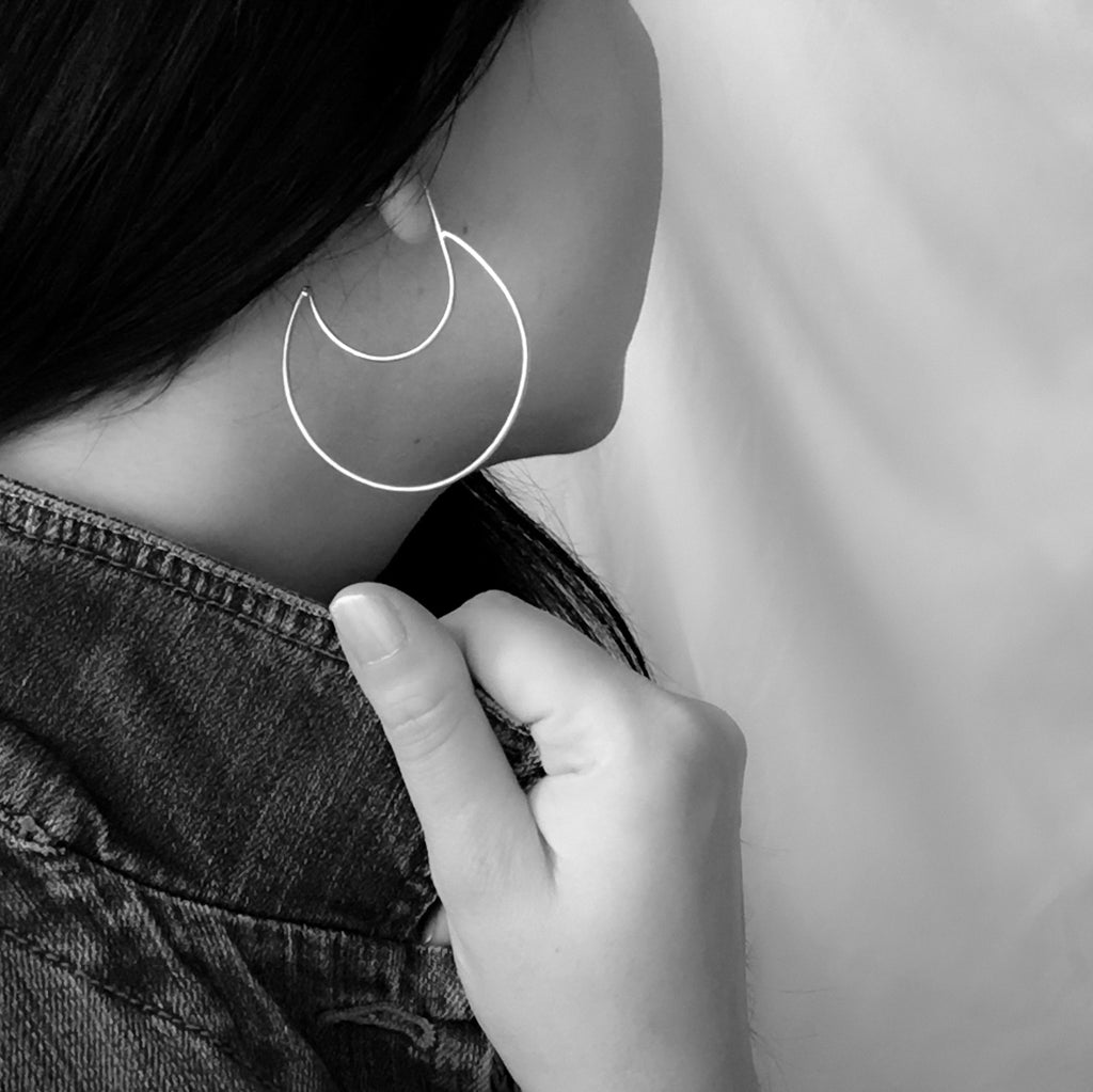 Fia Hoop Earrings - Sterling Silver