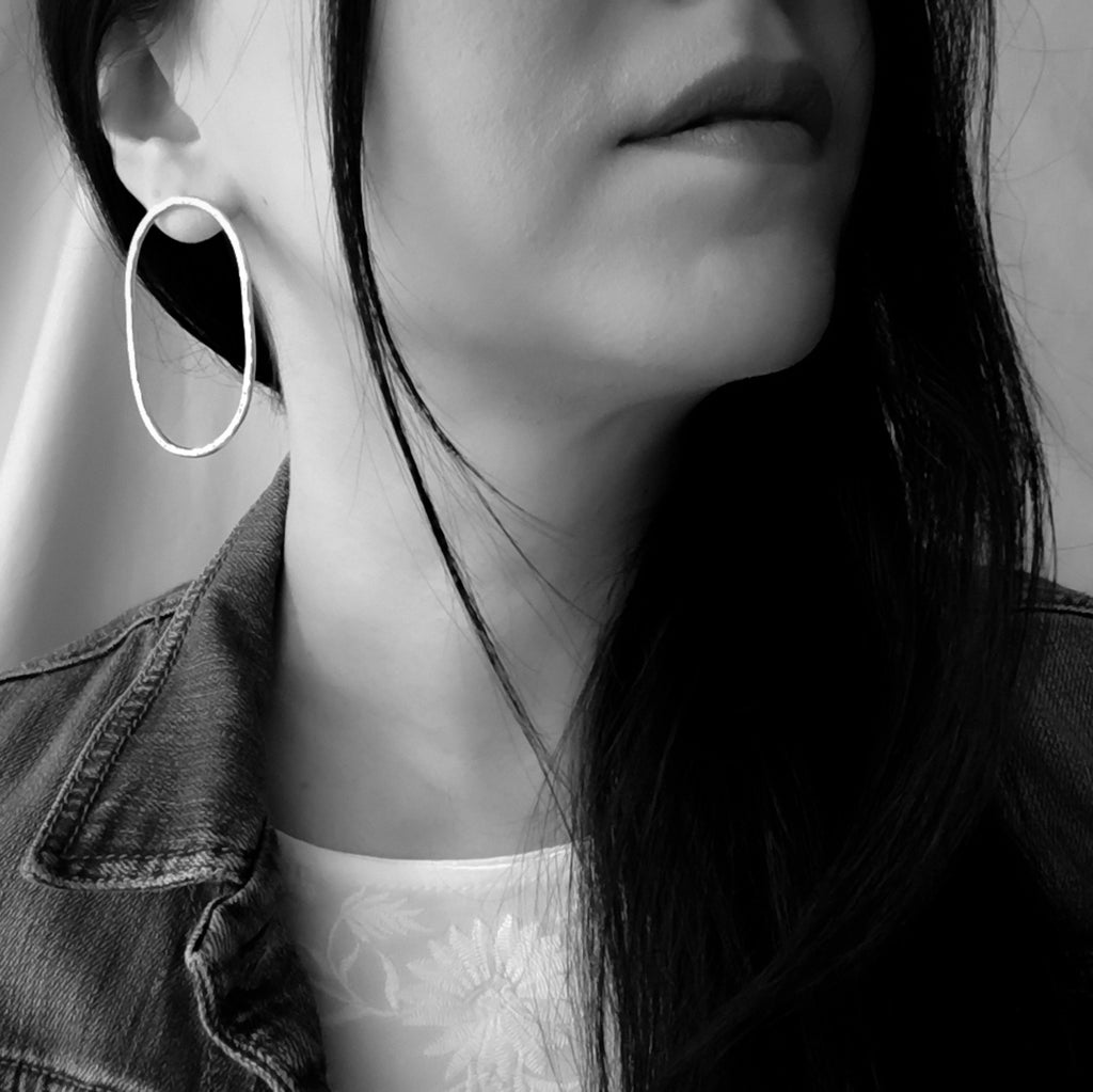 Leah Statement Earrings - Sterling Silver
