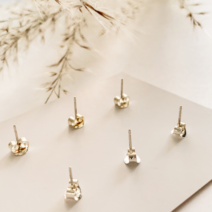 Geometric Stud Earrings | Set of 3 pairs