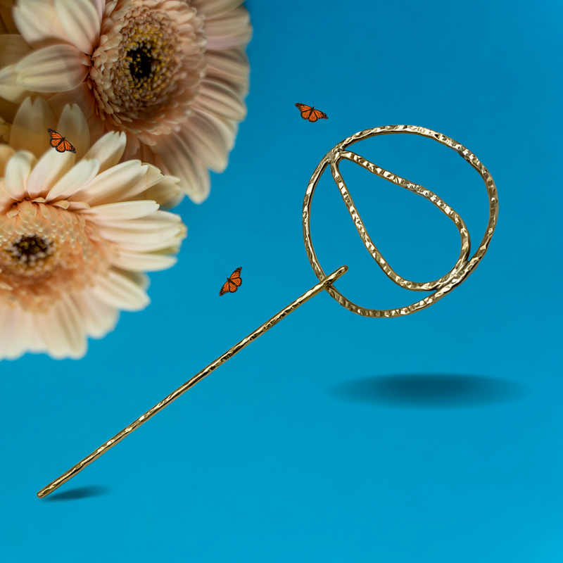 Cyra Hair Pin | Brass