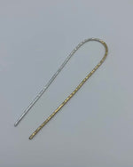 Large Hammered Hair Fork | Sterling Silver & Brass